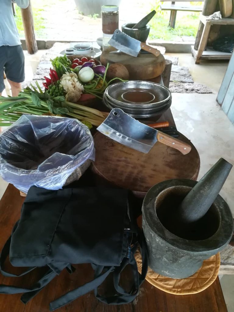 Cours de cuisine à La Plantation Kampot, Cambodge