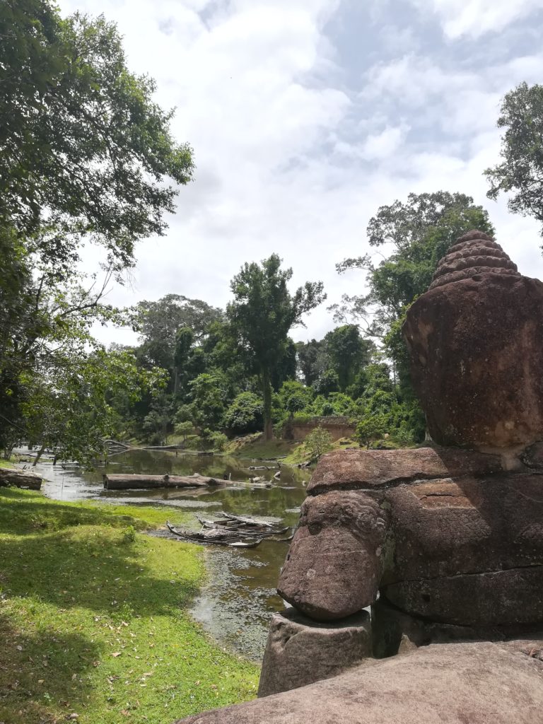 Entrée et douves de Preah Khan, Temples d'Angkor, Cambodge